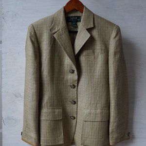 Old Money Ralph Lauren Linen Equestrian Jacket